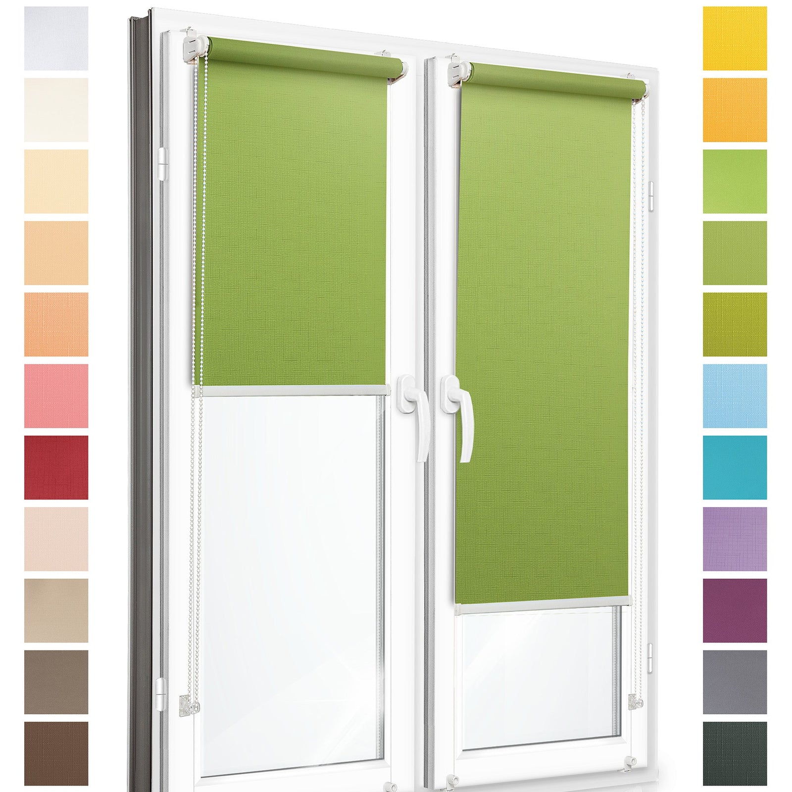 No-Drill Custom Made Roller Blinds