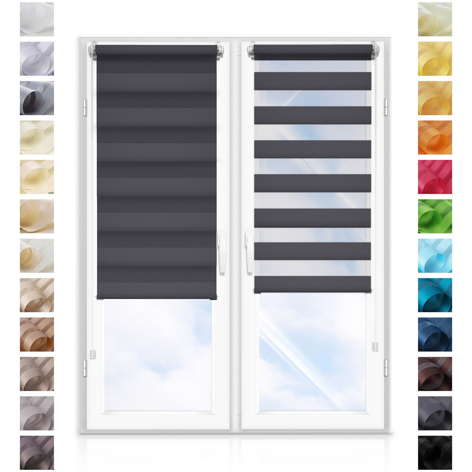 Day & Night No-Drill Custom Made Roller Blinds