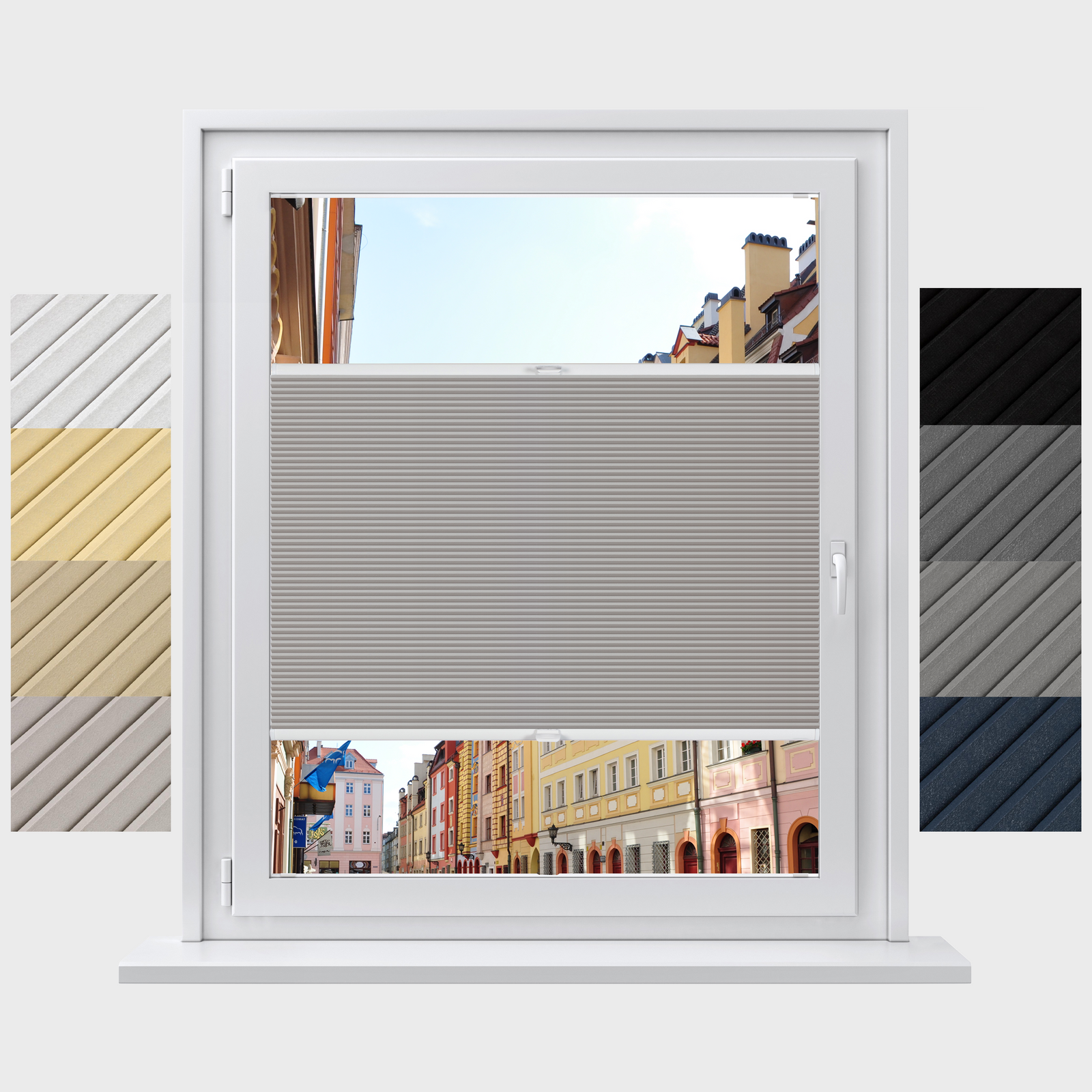 XL Blackout Honeycomb Drill Mount Custom Made Blinds