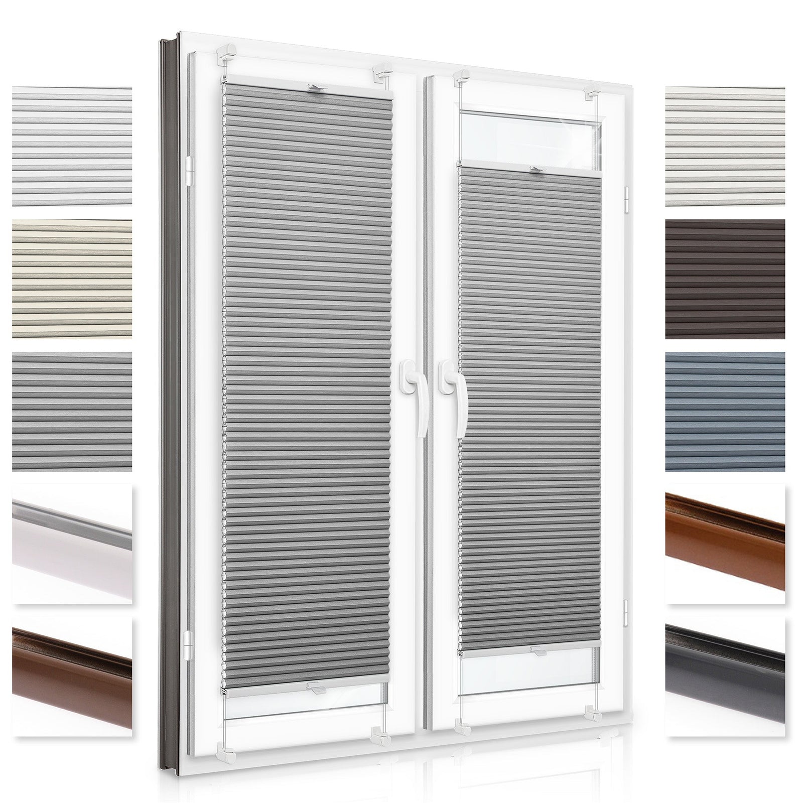 Blackout Honeycomb No-Drill Custom Made Pleated Blinds